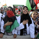 Libyans celebrate liberation. (Getty Images)